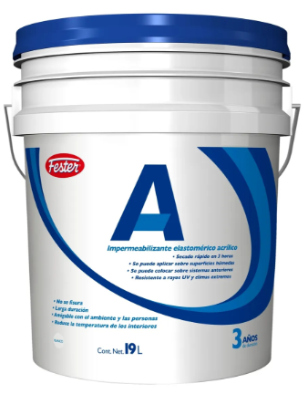 Impermeabilizante Fester Blanco 3 Años 19lts Blanco Mate