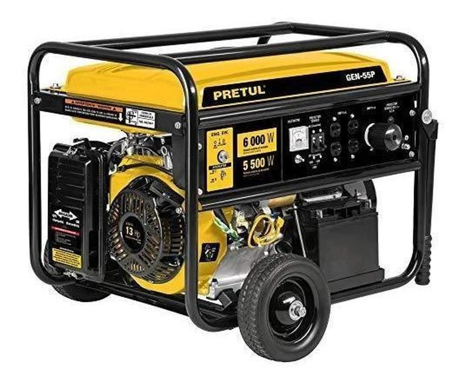 Generador eléctrico gasolina 6600 W, Pretul