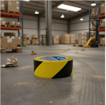 Cinta De Marcaje Navitek 96 Mm X 33 M Modelo 750 6pack Amarillo - Negro Rayas