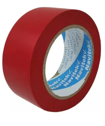 Cinta De Marcaje 48mm X 33mts Roja Navitek 6 Pack