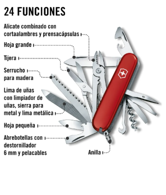 Navaja Victorinox Handyman Roja Con 24 Funciones