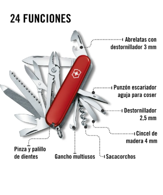 Navaja Victorinox Handyman Roja Con 24 Funciones