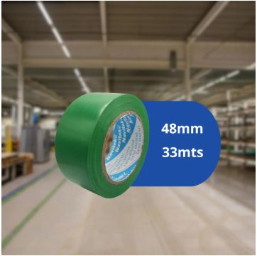 Cinta Adhesiva Delimitadora Verde 48 Mm X 33 Mts 6pack