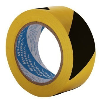 Cinta Delimitadora Navitek 48mm X 33m Negro/amarillo Pvc Adhesiva Suelos Rayas