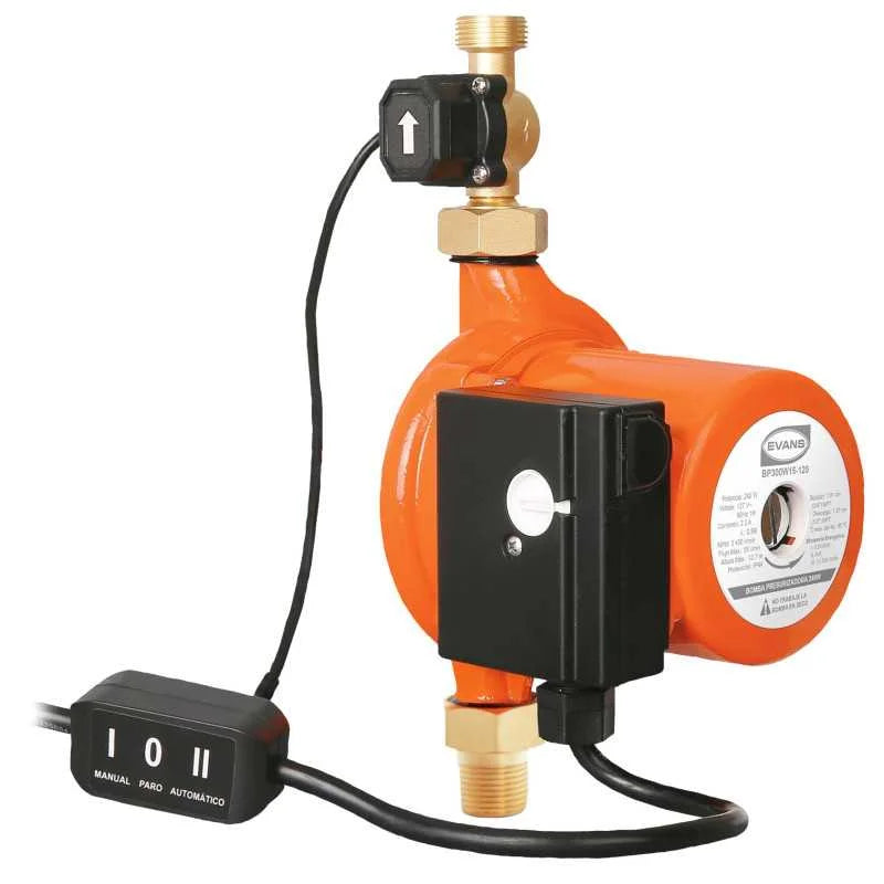 BOMBA PRESURIZADORA 225W BAJA DEMANDA P/CALENTADOR DE PASO # BP300W15-120 EVANS