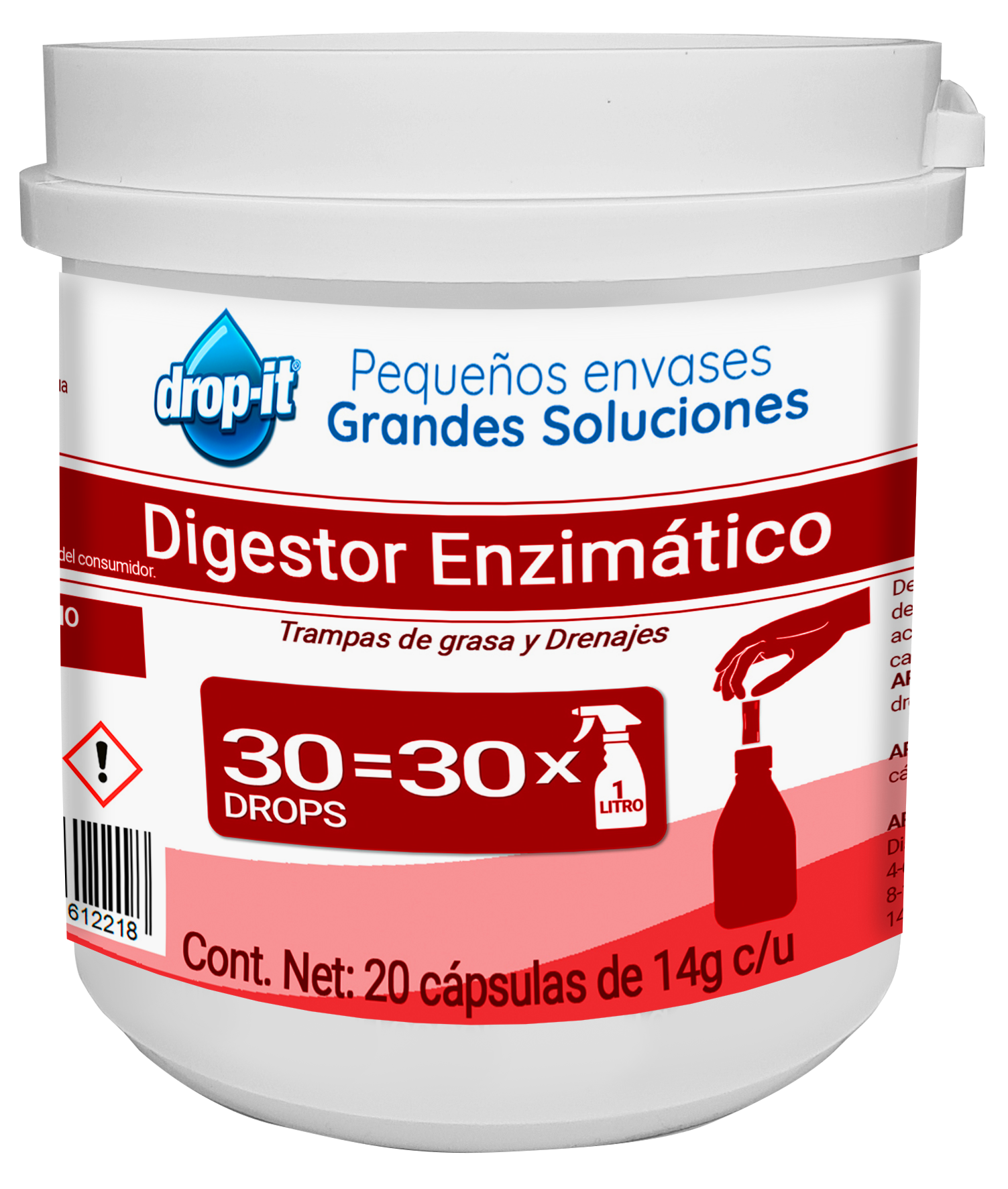 DIGESTOR ENZIMATICO CUBETA CON 20PZ DROP IT