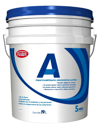 Impermeabilizante Fester A 5 Años Blanco 19 Lts