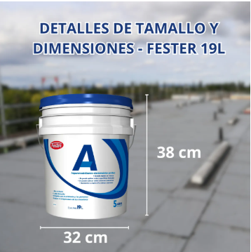 Impermeabilizante Fester A 5 Años Blanco 19 Lts