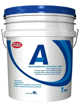 Fester Impermeabilizante Acrílico Blanco 7 Años 19lts