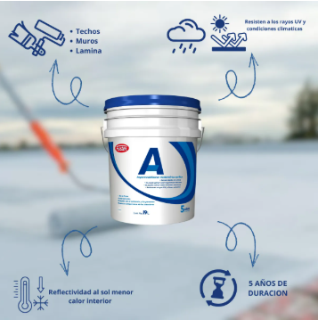 Impermeabilizante Fester A 5 Años Blanco 19 Lts