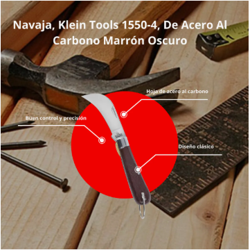 Navaja Klein Tools 1550-4 de Acero al Carbono