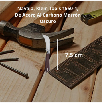 Navaja Klein Tools 1550-4 de Acero al Carbono