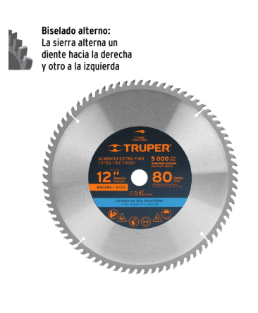 Sierra Circular Truper, 12684, Para Madera Plateado Na