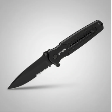 Navaja Abatible Urrea 686 – 1 Hoja, Color Negro